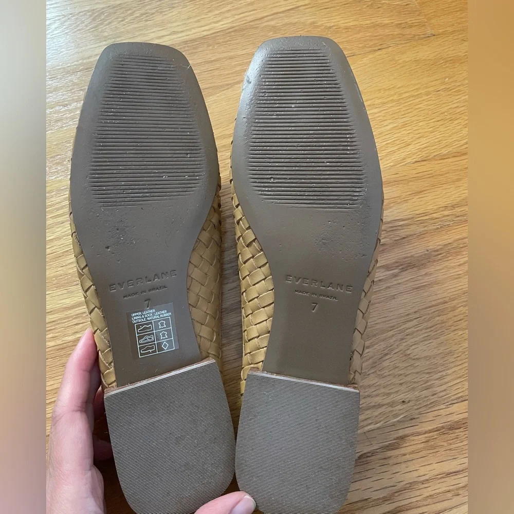 Everlane Tan Woven Leather Mules - Picture 5 of 5